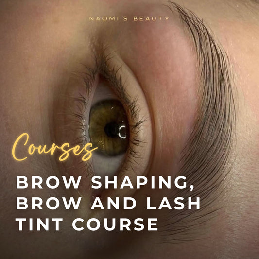 BROW SHAPING, BROW AND LASH TINT COURSE